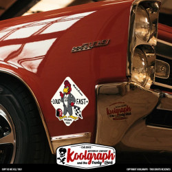 Koolgraph Original sticker Loud and fast french coq rooster