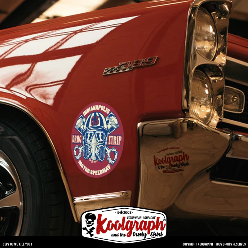 koolgraph original sticker Drag strip dusty shirt