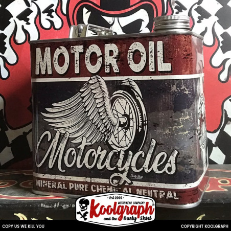Bidon D'huile Vintage 1L Supercharged – Déco Garage Pub Rétro