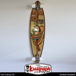 longboard skate board kustom kulture koolgraph surfer vinatge Rat Fink