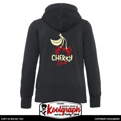 une veste capuche kustom kulture rockabilly tshirt femme koolgraph cherry