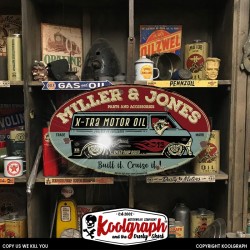 plaque publicitaire metal retro vintage decoration Van Ford Miller and Jones