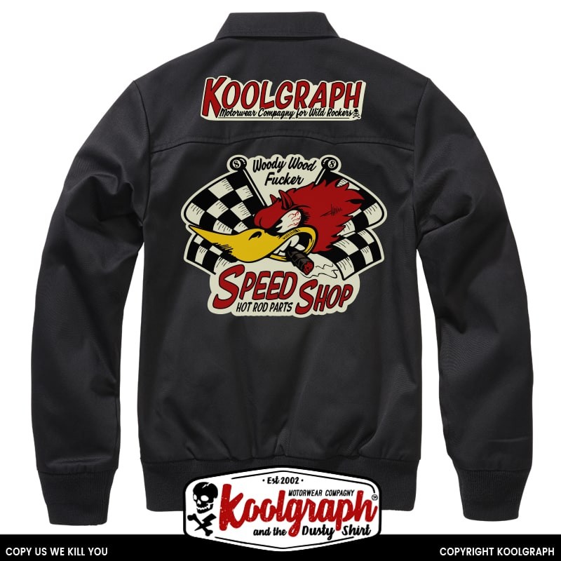 blouson harrington koolgraph kustom kulture rock n roll rockabilly woody