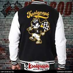 blouson teddy baseball college universite koolgraph kustom kulture rock n roll rockabilly woody