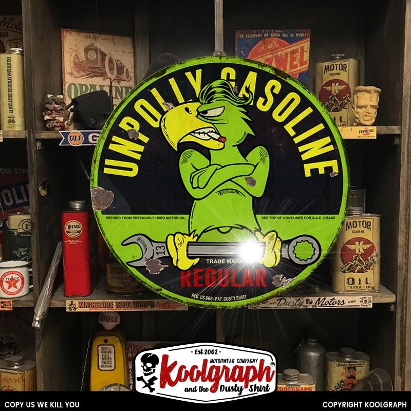 plaque publicitaire metal retro vintage decoration Unpolly