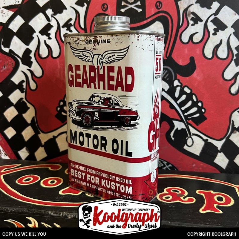 Bidon Vintage Huile retro decoration Gearhead