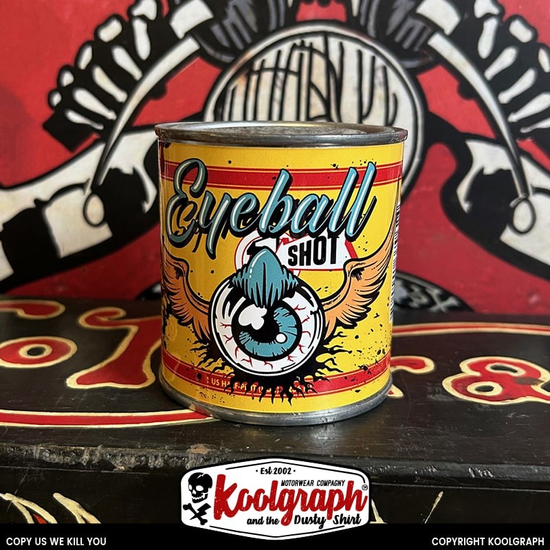 bidon vintage one shot kustom kulture koolgraph Eyesball