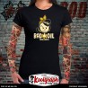 kustom kulture rockabilly tshirt femme koolgraph  Lucky Kat Olive Bad Oil
