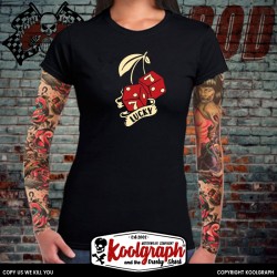 kustom kulture rockabilly tshirt femme koolgraph  cherry