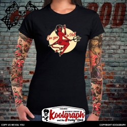 kustom kulture rockabilly tshirt femme koolgraph pin up devil diablesse