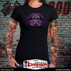 kustom kulture rockabilly tshirt femme koolgraph Death kiss
