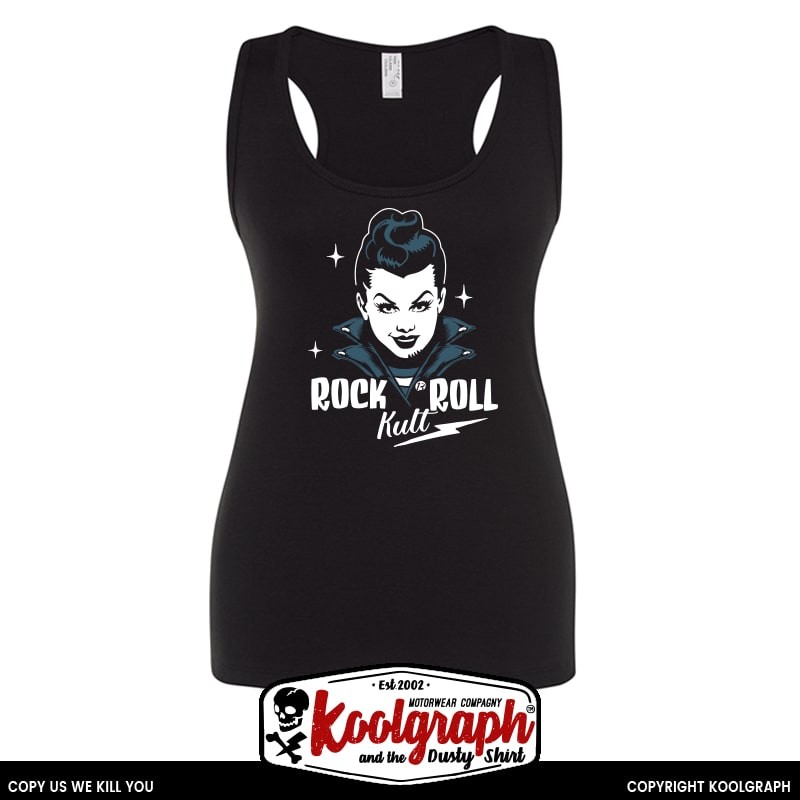 débardeur kustom kulture rockabilly tshirt femme koolgraph Pin-up Rock Kult