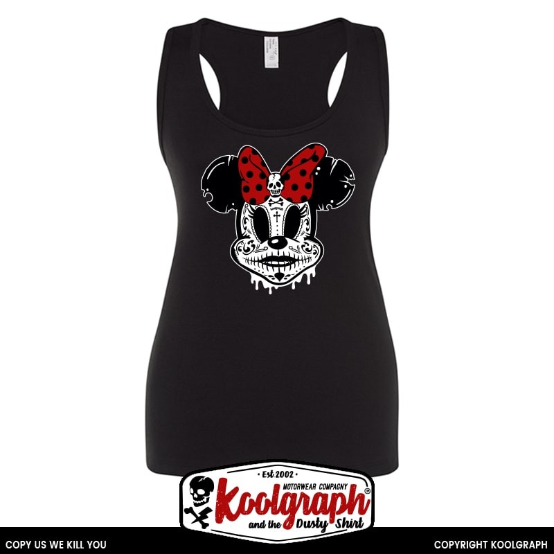 debardeur kustom kulture rockabilly tshirt femme koolgraph minnie voodoo caterina