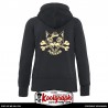 une veste capuche zippée femme kustom kulture rockabilly koolgraph Pussy Kat