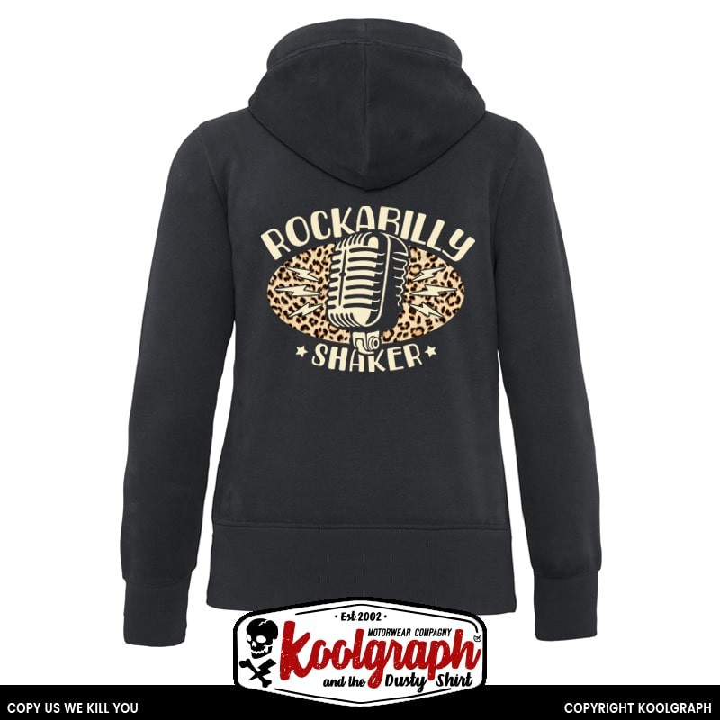 une veste capuche zippée kustom kulture rockabilly tshirt femme koolgraph Rockabilly Shaker Micro