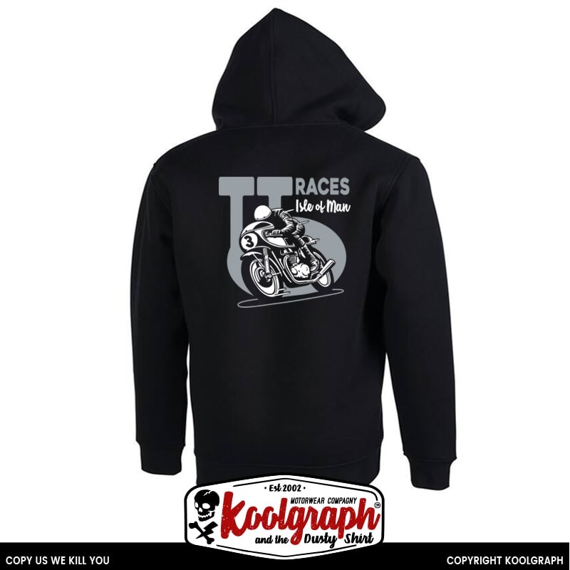 une veste capuche zippée koolgraph kustom kulture rockabilly cafe race cafe racer TT Isle of Man