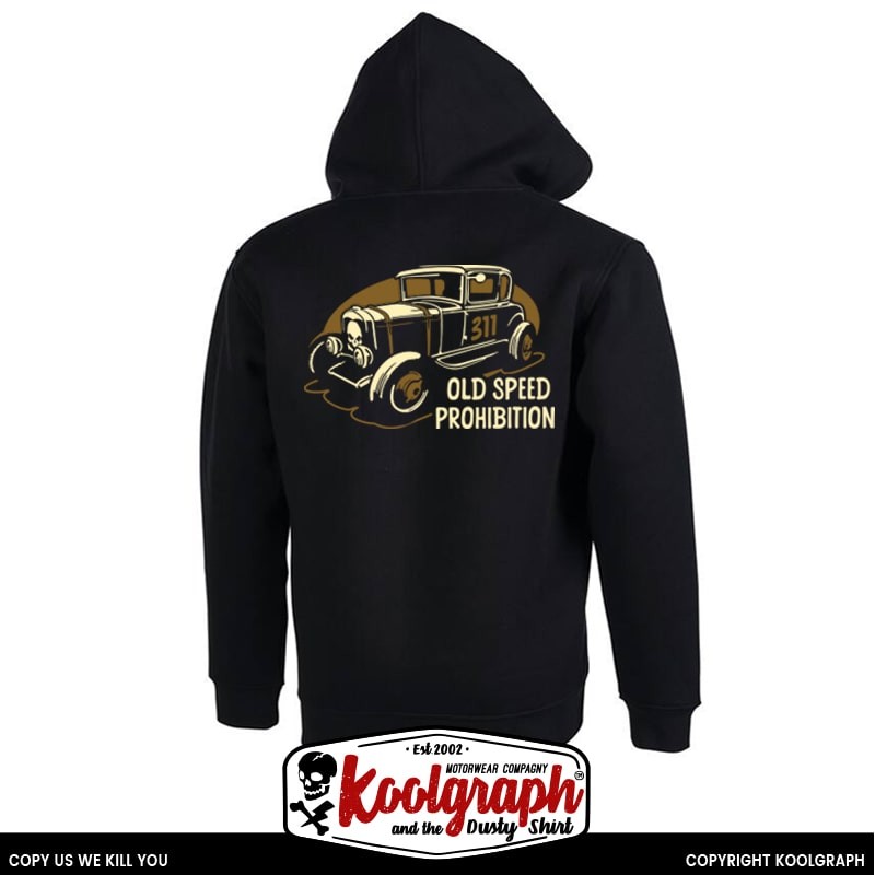 une veste capuche zippée koolgraph kustom kulture rockabilly cafe race hot rod Prohibition