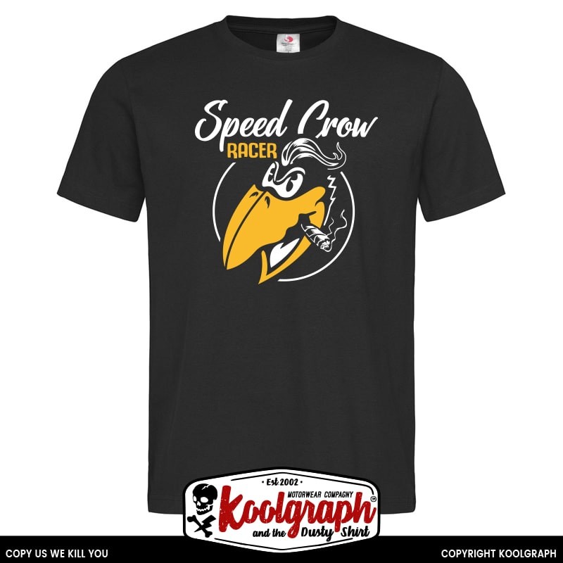 tshirt koolgraph kustom kulture rockabilly cafe race hot rod Old Crow Racer