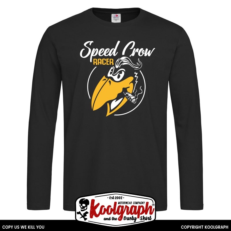 tshirt koolgraph kustom kulture rockabilly cafe race hot rod Old Crow Racer Race ML