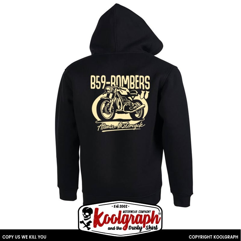 veste capuche zippee koolgraph kustom kulture rockabilly cafe race hot rod Moto Bombers B59 bmw