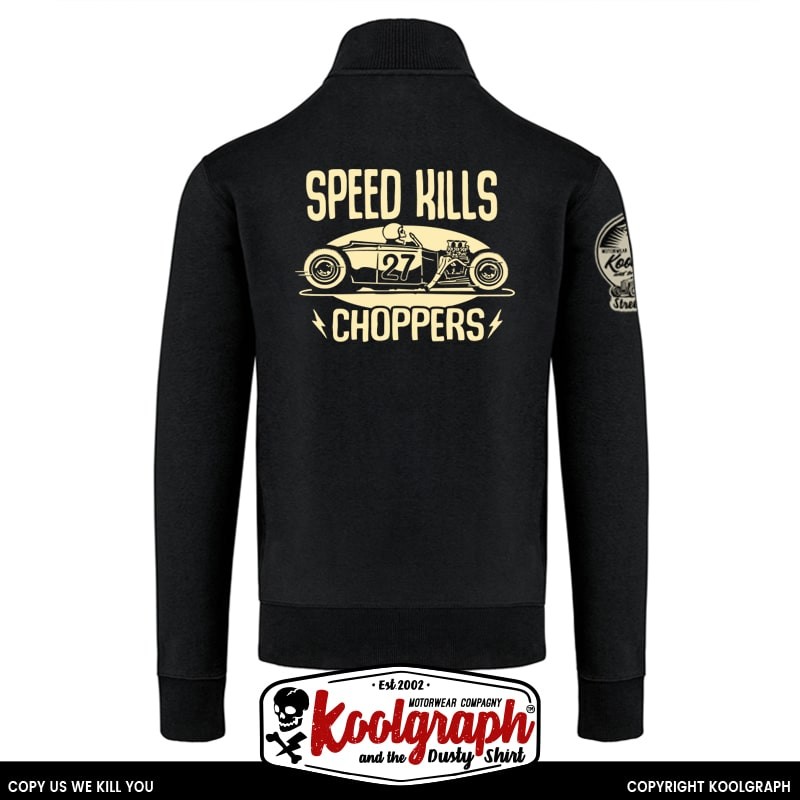 gilet vintage koolgraph kustom kulture rockabilly cafe race hot rod Speed Kills Chopper