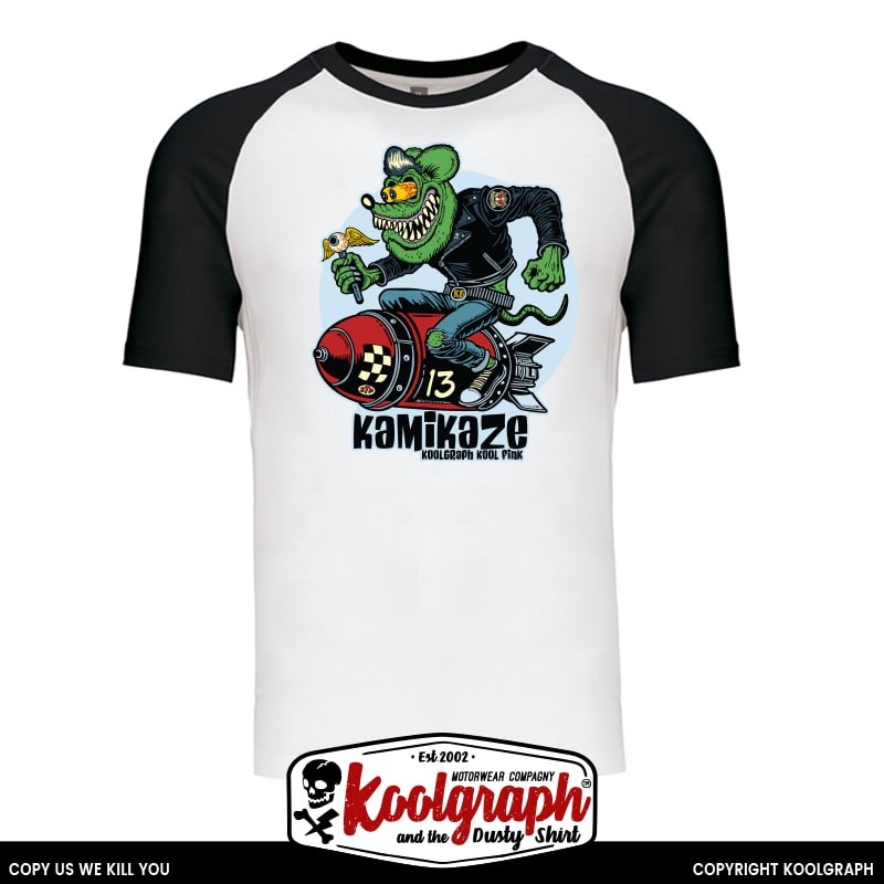 tshirt baseball koolgraph kustom kulture rockabilly cafe race hot rod rat fink bombe
